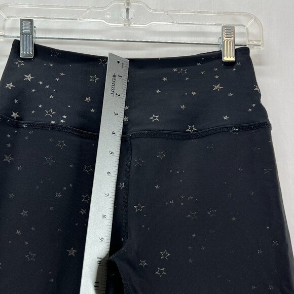 Beyond Yoga Tossed Star High Waist Crop Leggings Size S Iridescent Sparkle Black - Picture 10 of 12